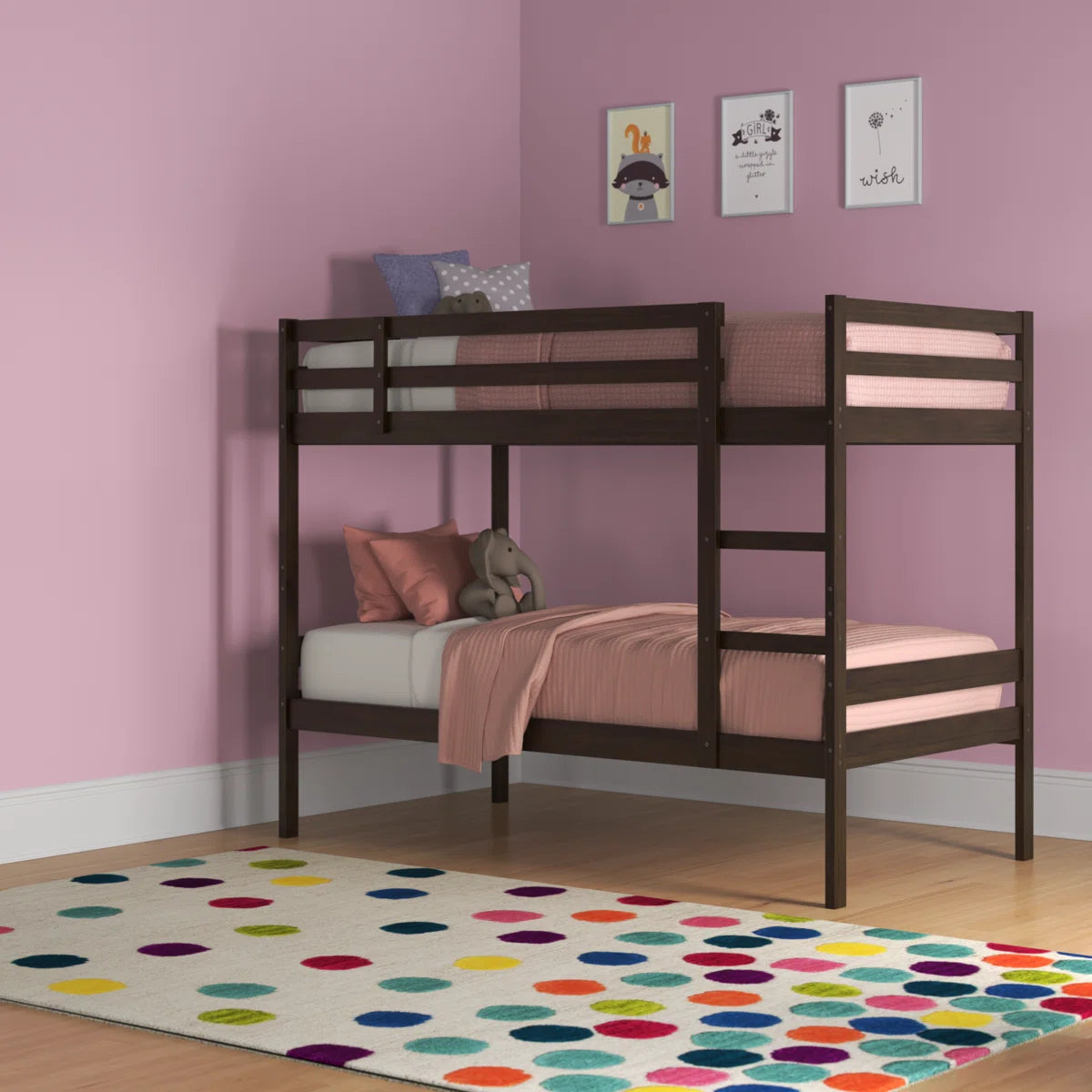 Furti Twin-Size Bunk Bed - Wooden Bazar