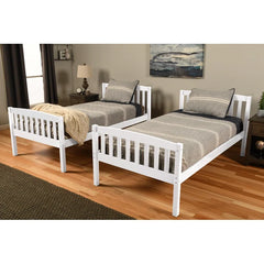 Twin Bunk Bed with Trundle - Wooden Bazar