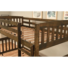 Twin Bunk Bed with Trundle - Wooden Bazar