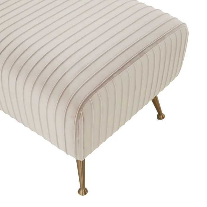 Shenaster Velvet Upholstered Bench - Wooden bazar