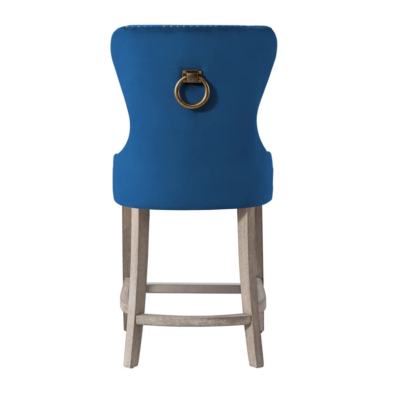 Thursaz Upholstered Counter and bar Stool with Solid Wood Frame