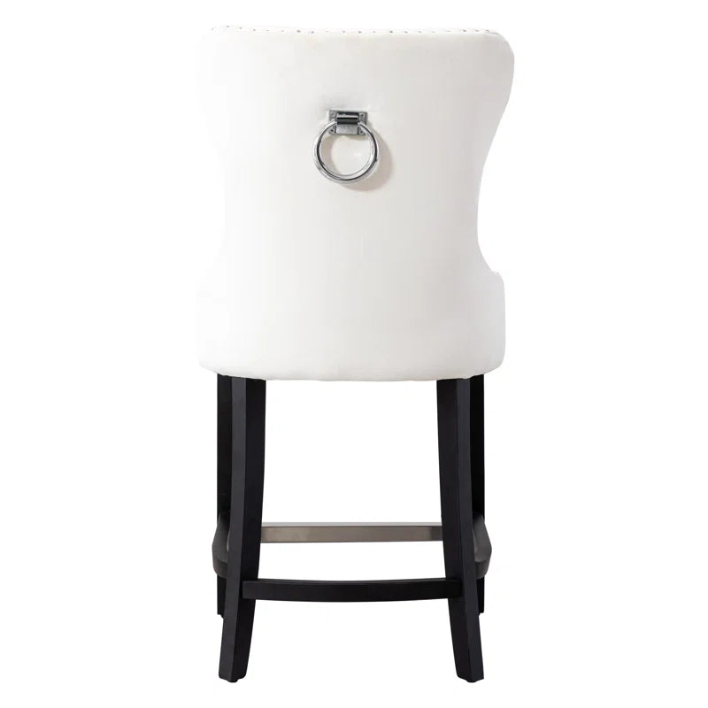 Thursaz Upholstered Counter and bar Stool with Solid Wood Frame