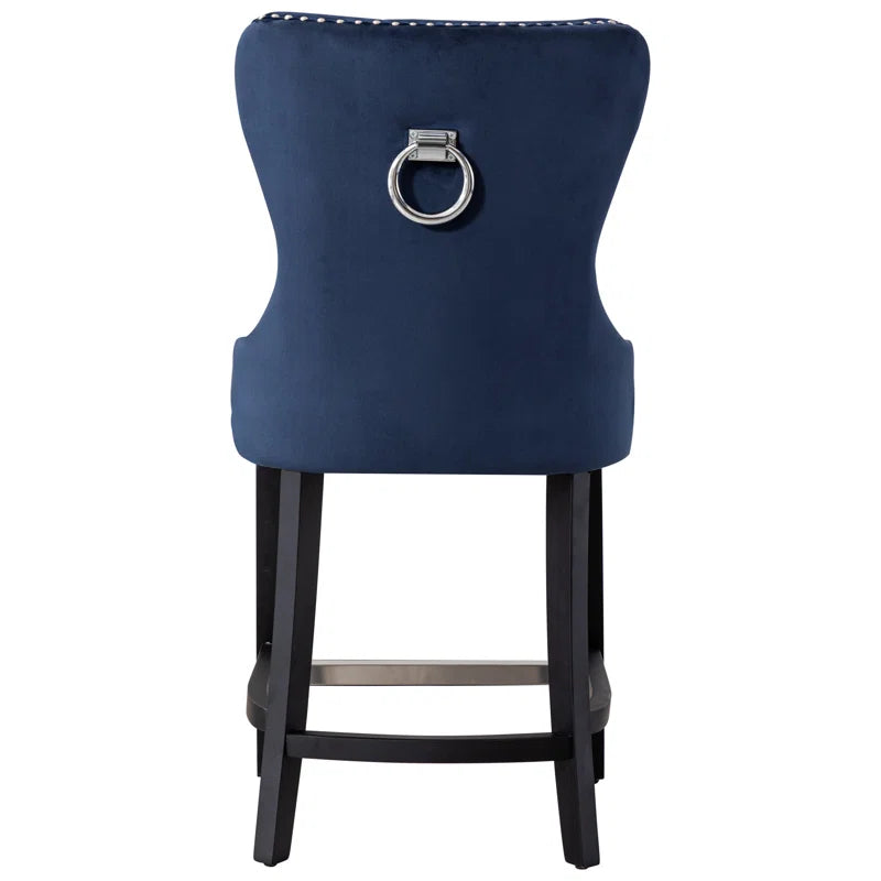 Thursaz Upholstered Counter and bar Stool with Solid Wood Frame