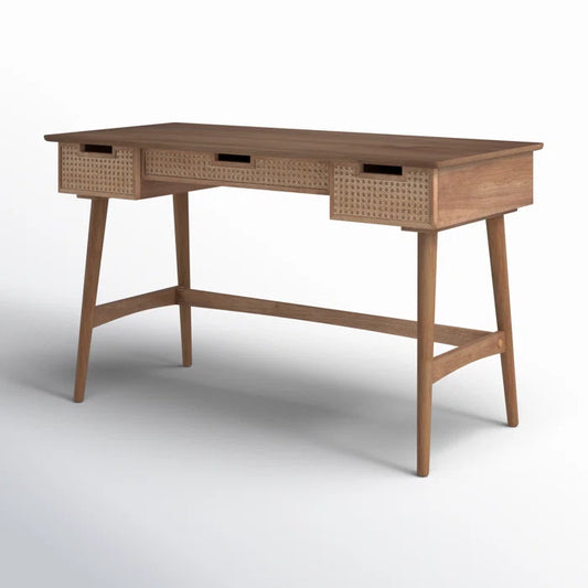 Desk with Cane Drawer Fronts