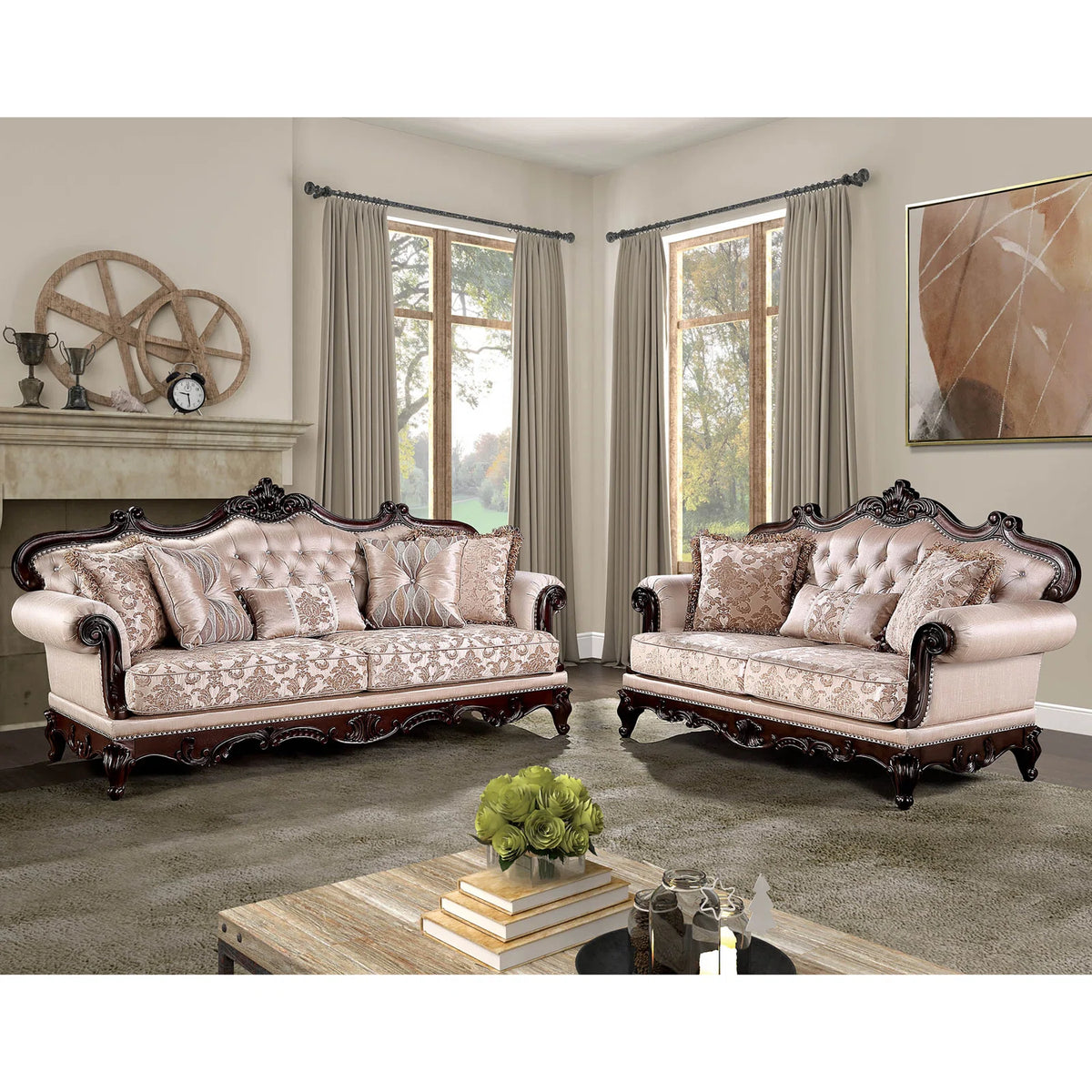 Tommyen 2 - Piece Living Room Luxury Sofa Set