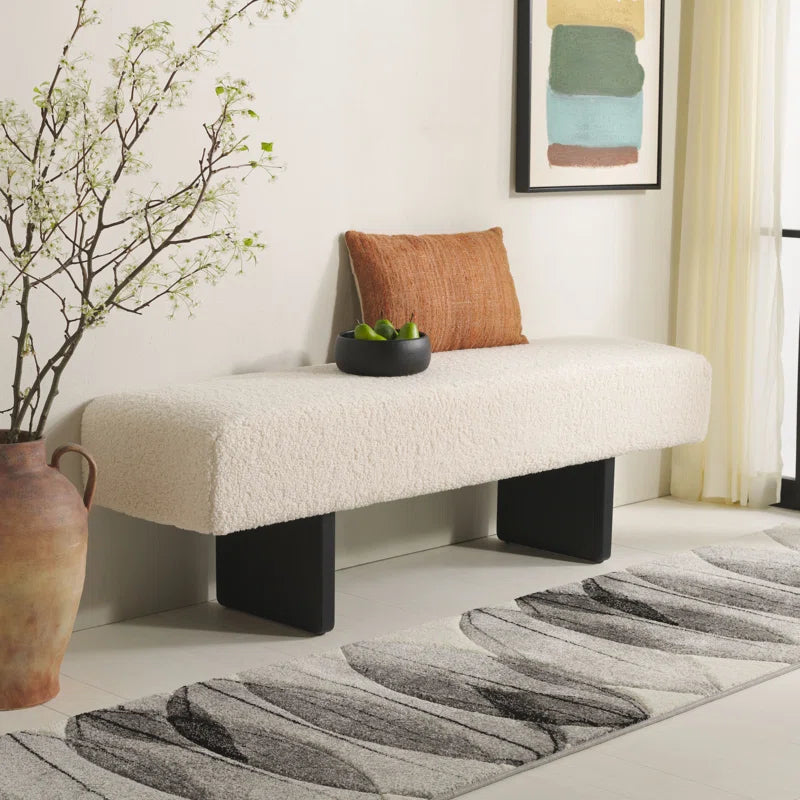 Uycter Wooden Upholstered Bench - Wooden Bazar