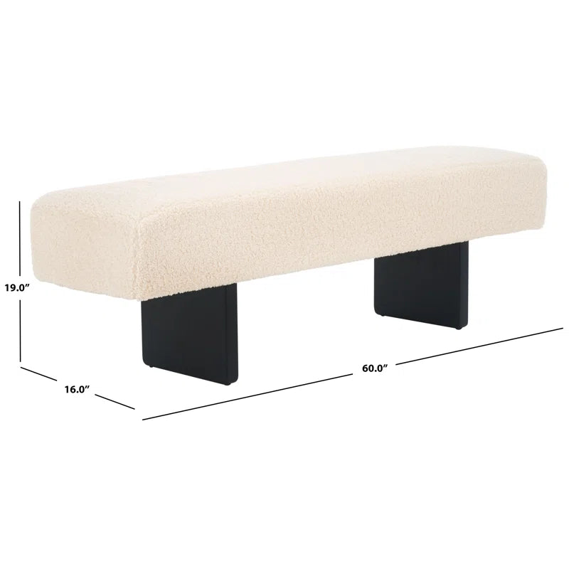 Uycter Wooden Upholstered Bench - Wooden Bazar