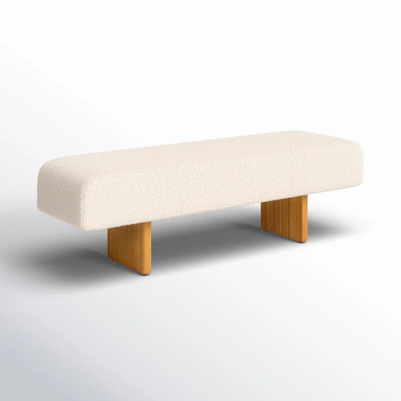 Uycter Wooden Upholstered Bench - Wooden Bazar