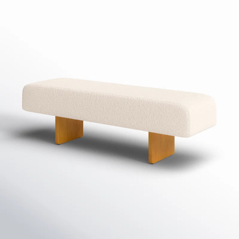 Uycter Wooden Upholstered Bench - Wooden Bazar