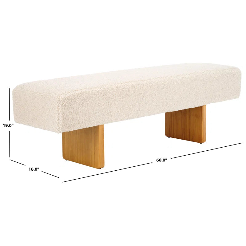 Uycter Wooden Upholstered Bench - Wooden Bazar