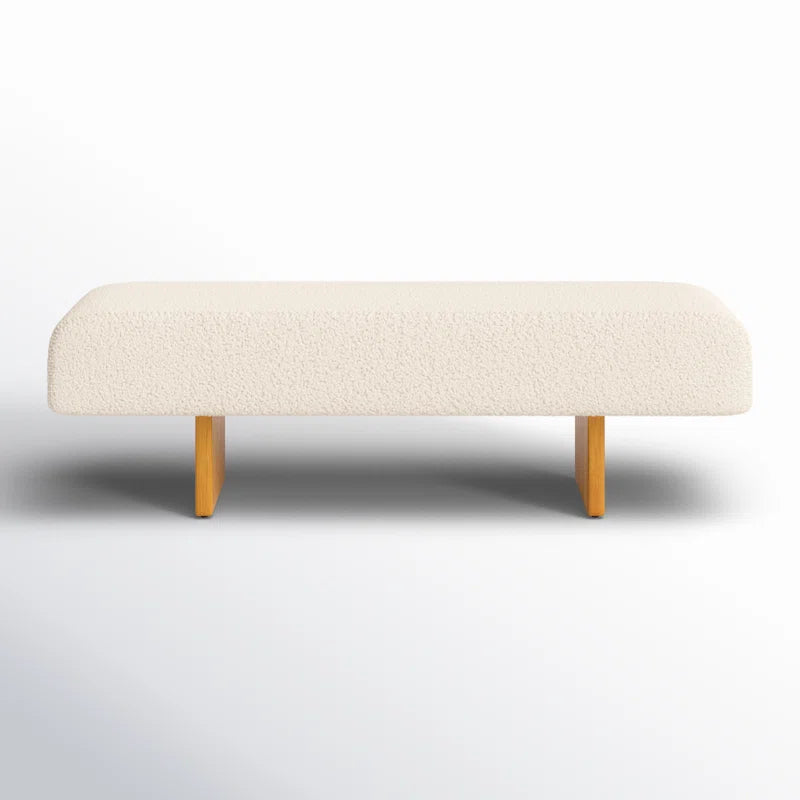 Uycter Wooden Upholstered Bench - Wooden Bazar