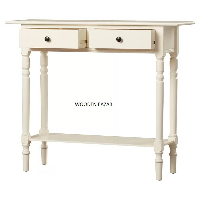Tuoi 37.8" Solid Wood Console Table - Wooden Bazar