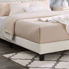 Twin Size Platform Bed with Adjustable Headboard