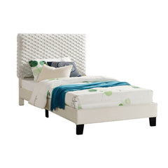 Twin Size Platform Bed with Adjustable Headboard