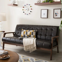 Faux Leather Loveseat – Compact, Stylish & Easy to Maintain
