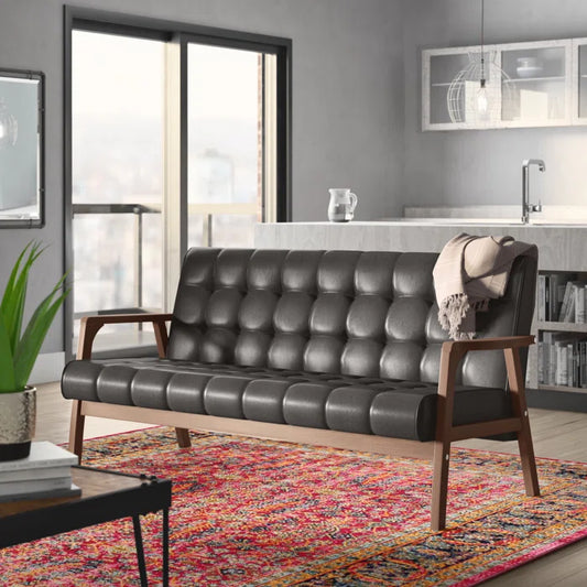 Faux Leather Loveseat – Compact, Stylish & Easy to Maintain