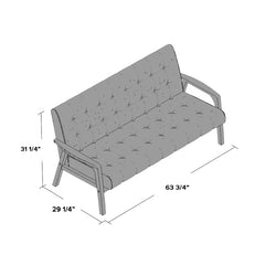 Faux Leather Loveseat – Compact, Stylish & Easy to Maintain