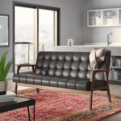 Faux Leather Loveseat – Compact, Stylish & Easy to Maintain