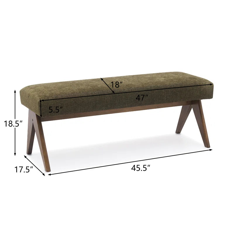 Balentino Upholstered Bench - Wooden Bazar