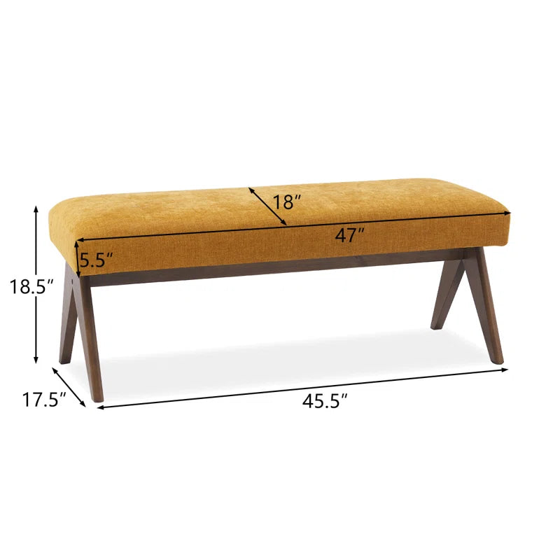 Balentino Upholstered Bench - Wooden Bazar