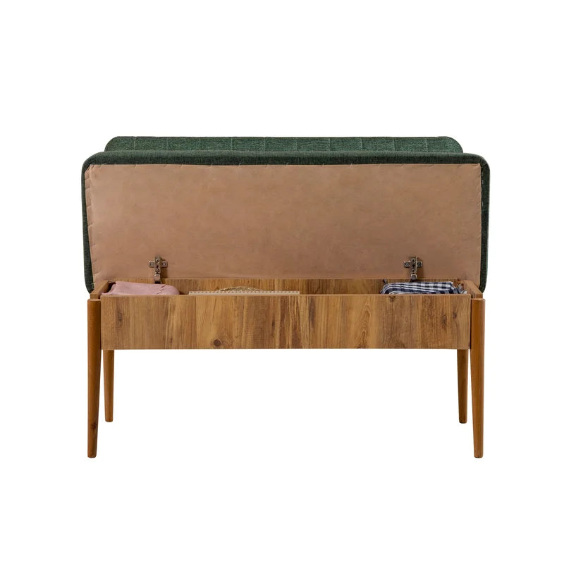 Nency Upholstered Bench - Wooden Bazar