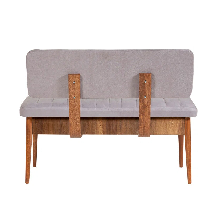 Nency Upholstered Bench - Wooden Bazar