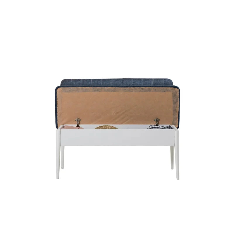 Nency Upholstered Bench - Wooden Bazar