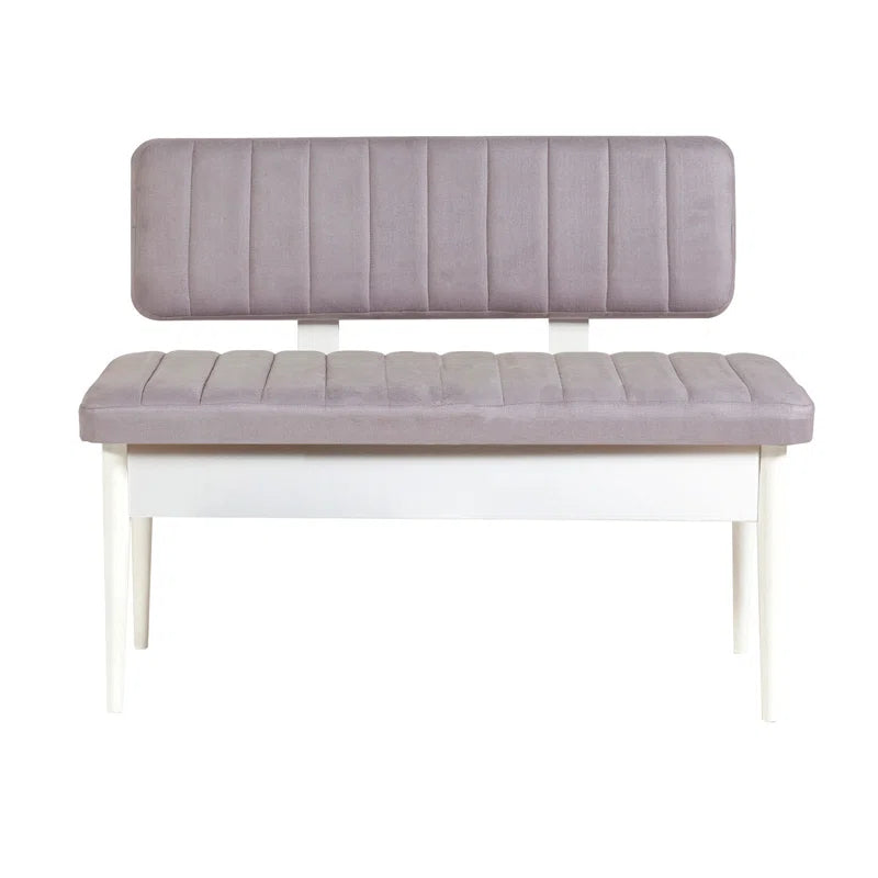 Nency Upholstered Bench - Wooden Bazar