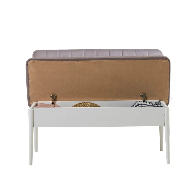 Nency Upholstered Bench - Wooden Bazar