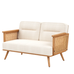 Compact Upholstered Loveseat for Small Spaces