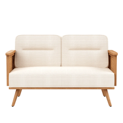 Compact Upholstered Loveseat for Small Spaces