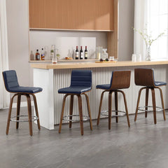 Corria Swivel Upholstered Swivel Counter & Bar Stool (Set of 3)