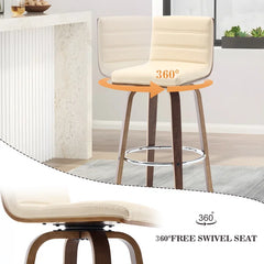 Corria Swivel Upholstered Swivel Counter & Bar Stool (Set of 3)