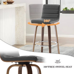 Corria Swivel Upholstered Swivel Counter & Bar Stool (Set of 3)