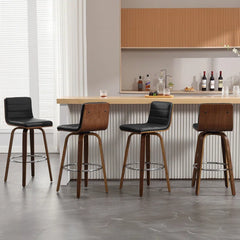 Corria Swivel Upholstered Swivel Counter & Bar Stool (Set of 3)