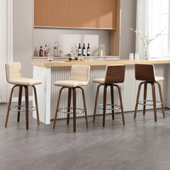 Corria Swivel Upholstered Swivel Counter & Bar Stool (Set of 3)