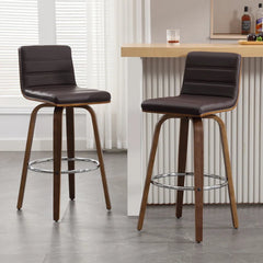 Corria Swivel Upholstered Swivel Counter & Bar Stool (Set of 3)