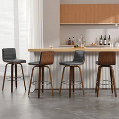 Corria Swivel Upholstered Swivel Counter & Bar Stool (Set of 3)