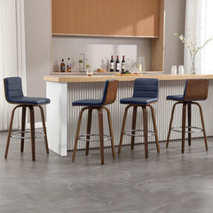 Corria Swivel Upholstered Swivel Counter & Bar Stool (Set of 3)