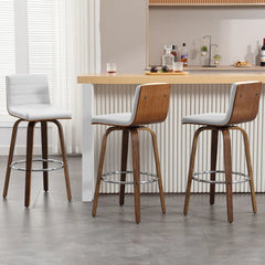 Corria Swivel Upholstered Swivel Counter & Bar Stool (Set of 3)