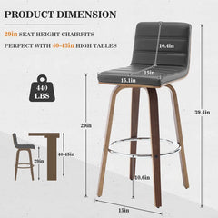 Corria Swivel Upholstered Swivel Counter & Bar Stool (Set of 3)