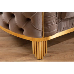 Valoriea 2 - Piece Velvet Living Room Luxury Sofa Set