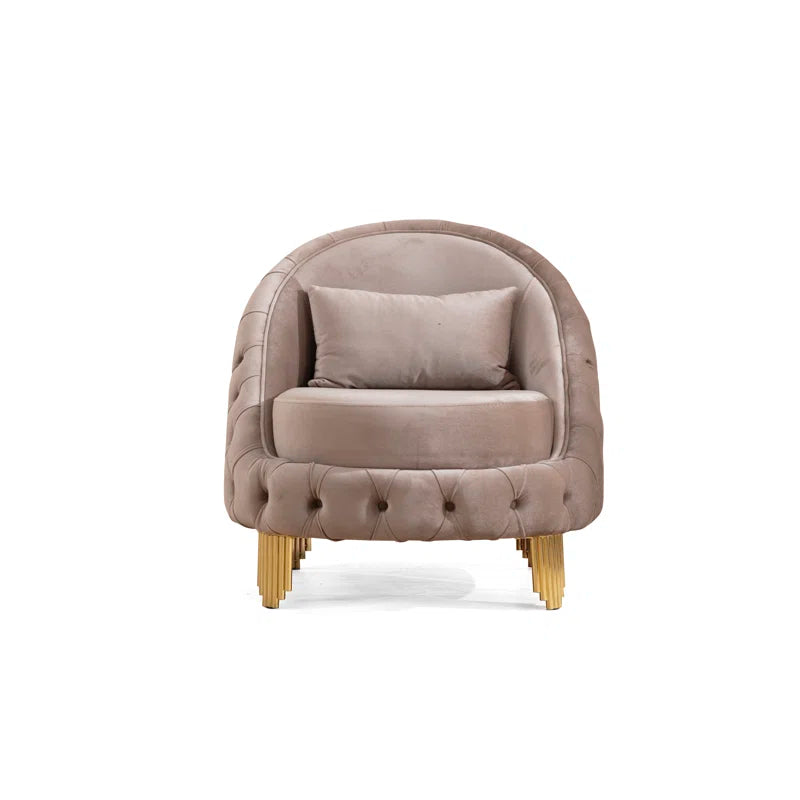 Valoriez 3 - Piece Velvet Living Room Luxury Sofa Set
