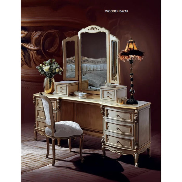 Pink Royal Highness Dressing Table with Mirror, Stool & Drawer –  www.littlehelper.co.uk
