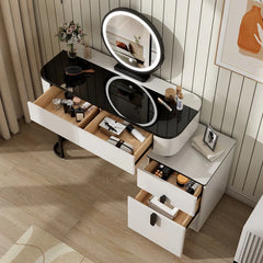 Harunmaka Vanity Table Set for Luxe Living - Wooden Bazar