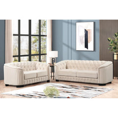 Xaesta 2 - Piece Velvet Living Room Luxury Sofa Set