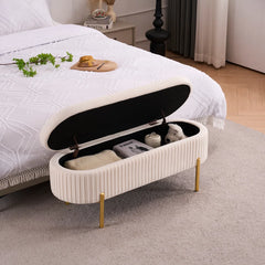 Lavaska Storage Bench for Bedroom End of Bed Window Living room