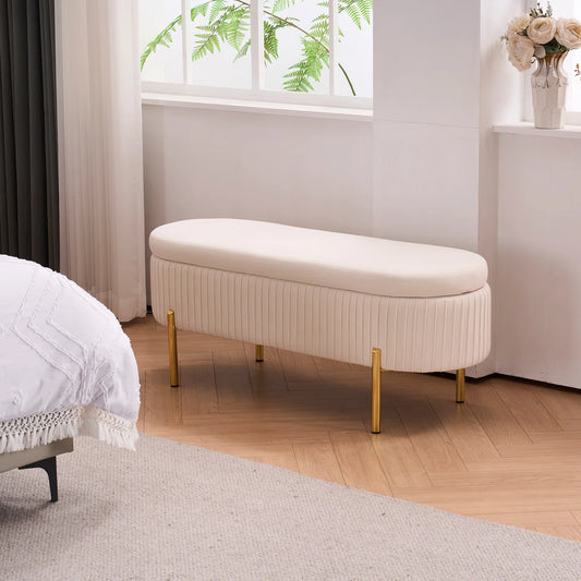 Lavaska Storage Bench for Bedroom End of Bed Window Living room