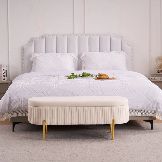 Lavaska Storage Bench for Bedroom End of Bed Window Living room