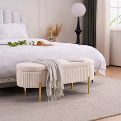 Lavaska Storage Bench for Bedroom End of Bed Window Living room